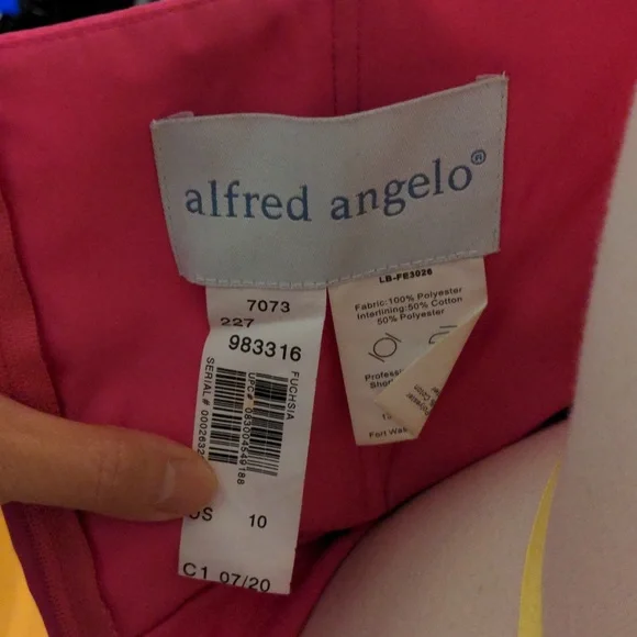 Alfred Angelo Barbie Pink Strapless dress size 10 - Picture 6 of 6